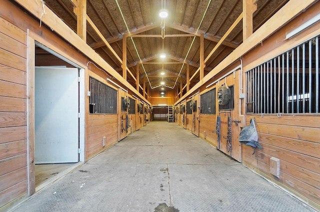 view of horse barn