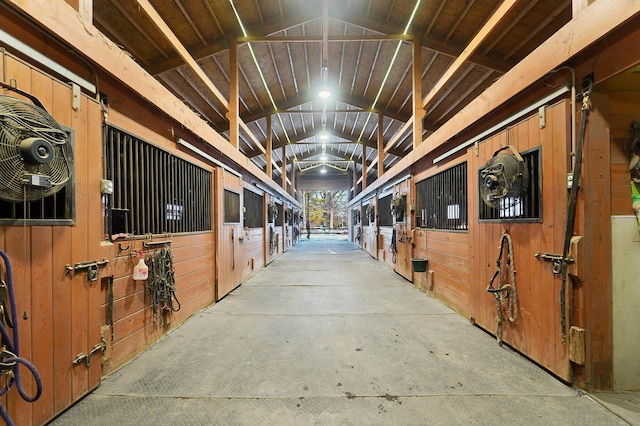 view of horse barn