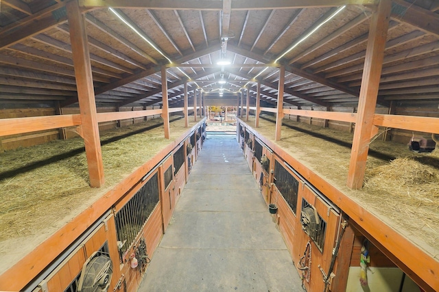 dock area with a covered structure