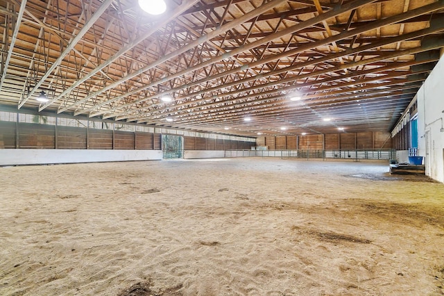 view of horse barn