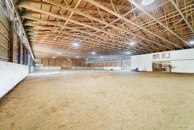 view of horse barn