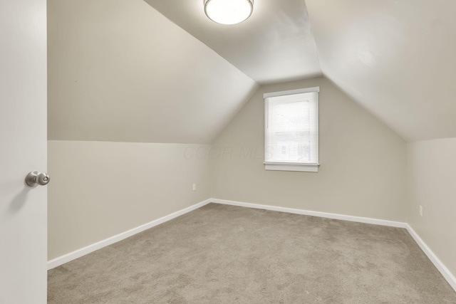 681 Stewart Ave, Columbus, OH 43206 - bonus room featuring carpet flooring, baseboards, and vaulted ceiling