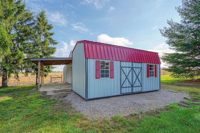 7704 Old Tarlton Pike, Circleville, OH 43113 - view of shed with a carport