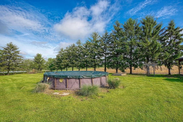 7704 Old Tarlton Pike, Circleville, OH 43113 - view of green lawn featuring a covered pool