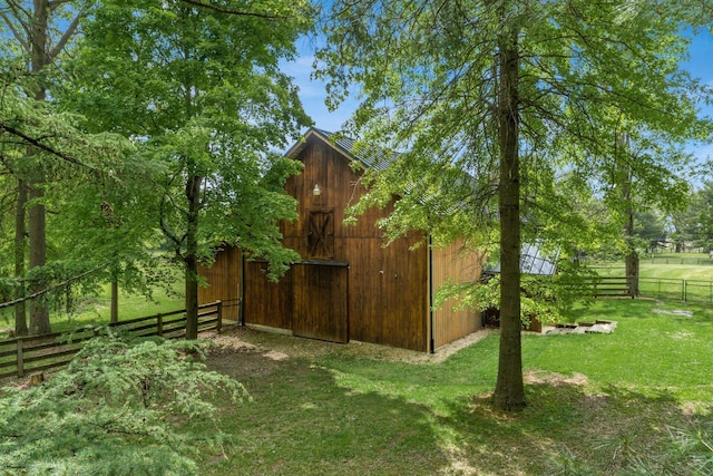 1001 Eckard Rd, Centerburg, OH 43011 - view of yard featuring a barn and an outbuilding