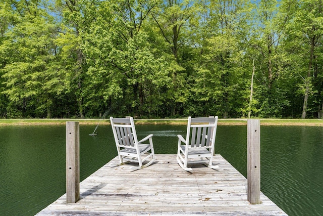 1001 Eckard Rd, Centerburg, OH 43011 - wooden terrace featuring a boat dock and a water view