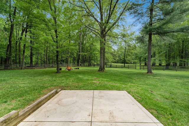 1001 Eckard Rd, Centerburg, OH 43011 - view of yard with a patio area and a view of trees