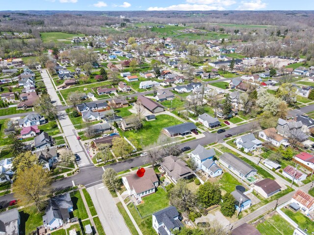 aerial view featuring a residential view