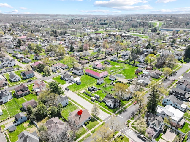 aerial view featuring a residential view