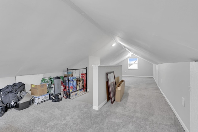1333 Carolyn Ave, Columbus, OH 43224 - additional living space featuring carpet flooring, baseboards, and lofted ceiling
