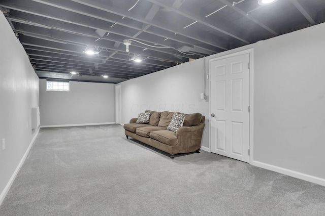 1333 Carolyn Ave, Columbus, OH 43224 - carpeted living area featuring baseboards