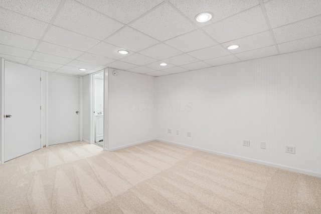 692 Parkbluff Way, Lewis Center, OH 43035 - unfurnished room featuring recessed lighting, carpet flooring, and a drop ceiling