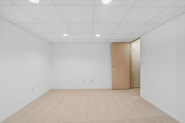692 Parkbluff Way, Lewis Center, OH 43035 - unfurnished room with a drop ceiling, recessed lighting, and carpet floors