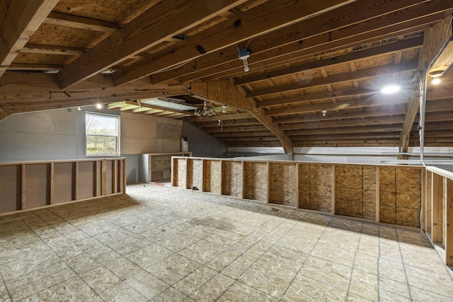 view of attic