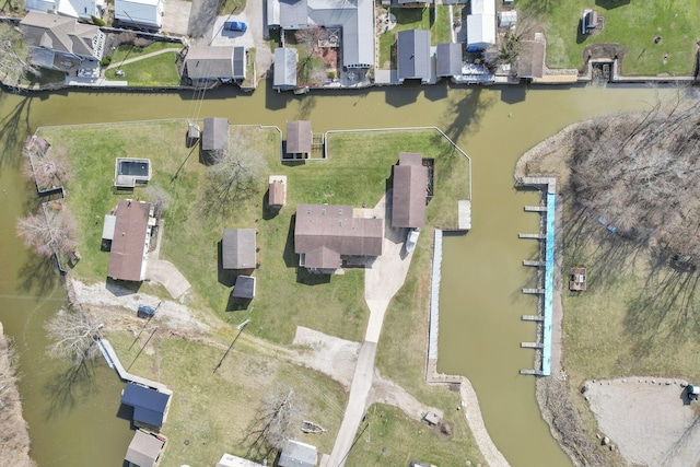 aerial view featuring a residential view