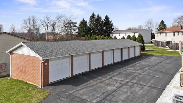 garage with central AC