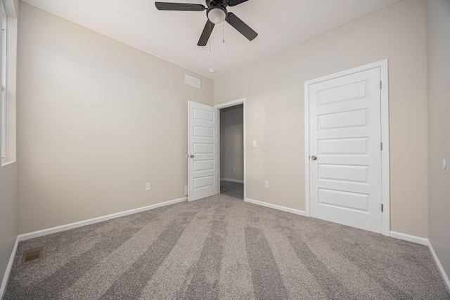 1651 Hillcrest Ave, Obetz, OH 43207 - unfurnished bedroom with visible vents, baseboards, and carpet flooring