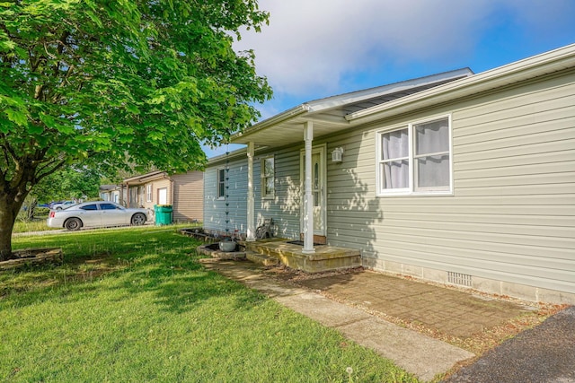 145 Danbury Rd, West Jefferson, OH 43162 - entrance to property with a yard and crawl space
