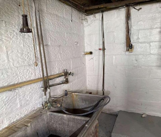 view of basement