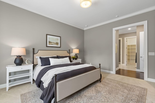 1462 Dogwood Loop, Powell, OH 43065 - bedroom with ornamental molding, carpet, and baseboards