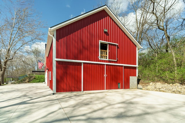 view of barn