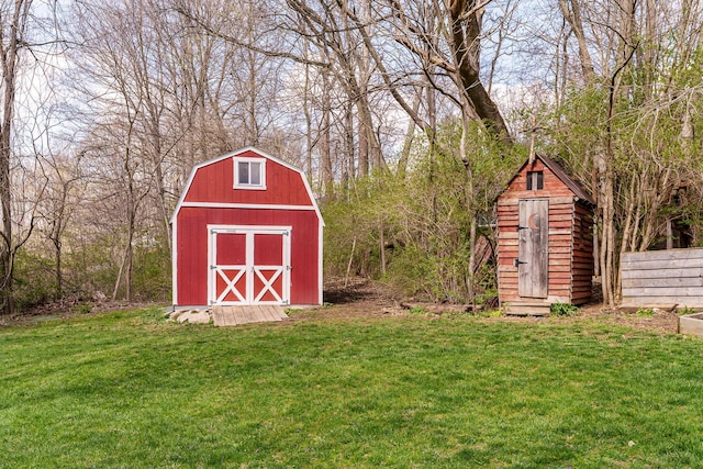 view of shed