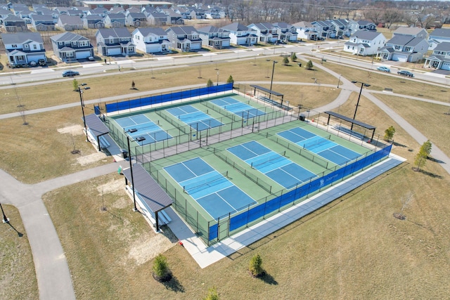 birds eye view of property featuring a residential view