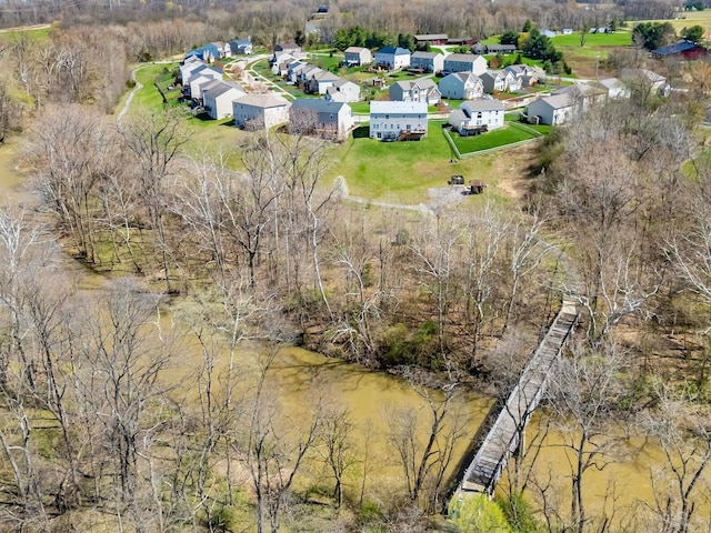 drone / aerial view featuring a residential view
