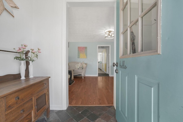 28 John St, Mount Sterling, OH 43143 - foyer entrance featuring baseboards