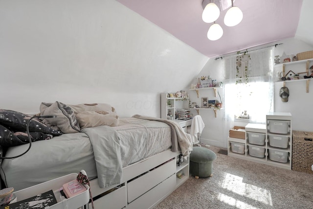 28 John St, Mount Sterling, OH 43143 - carpeted bedroom with vaulted ceiling and baseboards