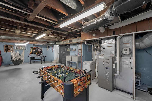 28 John St, Mount Sterling, OH 43143 - recreation room with concrete floors