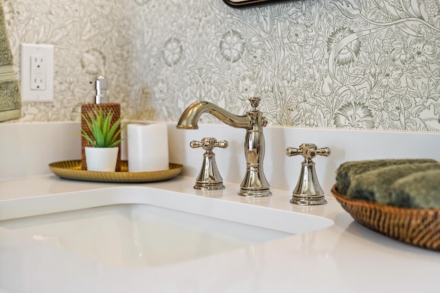 interior details featuring a sink