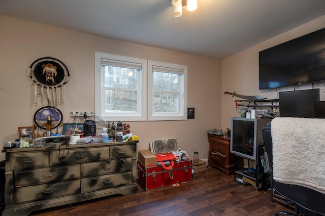 interior space with wood finished floors