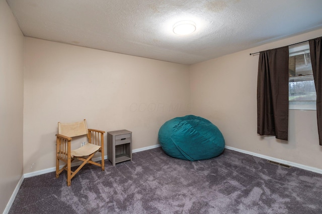 miscellaneous room featuring baseboards and carpet floors