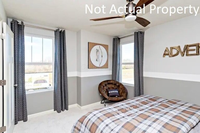 3780 Brody Dr Lot 187, Grove City, OH 43123 - bedroom with carpet floors and ceiling fan