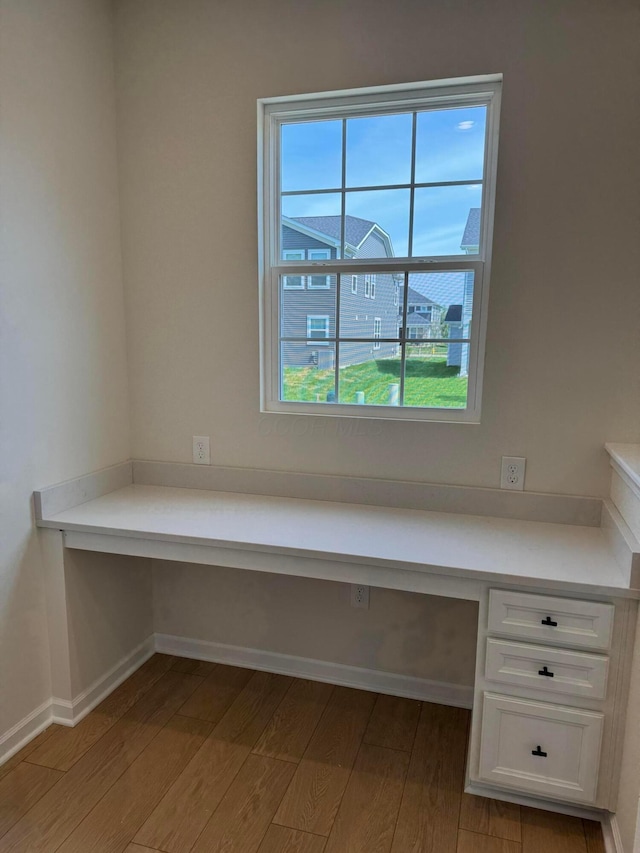 3780 Brody Dr Lot 187, Grove City, OH 43123 - unfurnished office with wood finished floors and built in desk