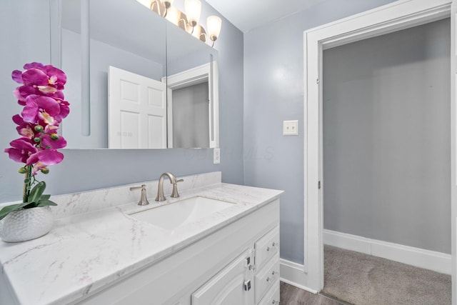 1542 S 4th St, Columbus, OH 43207 - bathroom with vanity and baseboards