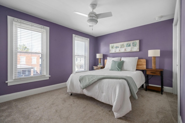 1542 S 4th St, Columbus, OH 43207 - bedroom featuring a ceiling fan, carpet, and baseboards