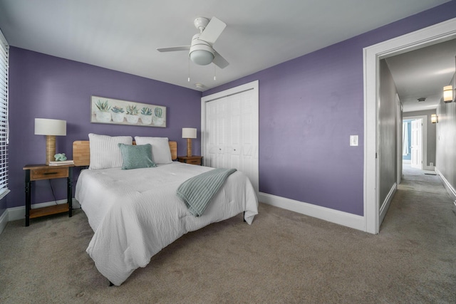 1542 S 4th St, Columbus, OH 43207 - bedroom featuring carpet, a closet, and baseboards