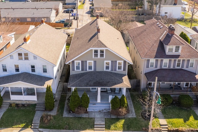 1542 S 4th St, Columbus, OH 43207 - bird's eye view featuring a residential view