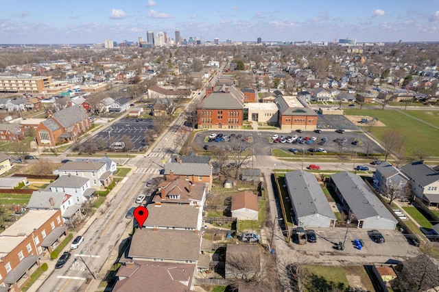 1542 S 4th St, Columbus, OH 43207 - bird's eye view with a residential view and a city view