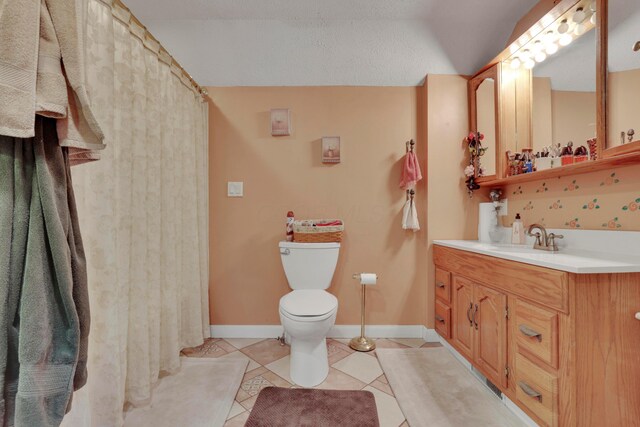 123 Campbell St, Delaware, OH 43015 - bathroom with baseboards, toilet, tile patterned floors, and vanity