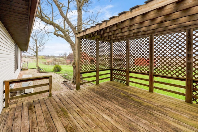 14963 Payne Rd, Marysville, OH 43040 - wooden terrace with a yard