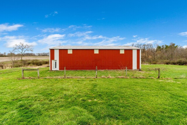 14963 Payne Rd, Marysville, OH 43040 - view of pole building with a yard and a rural view