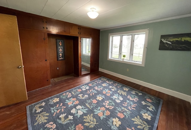 14963 Payne Rd, Marysville, OH 43040 - interior space featuring baseboards, ornamental molding, and wood finished floors