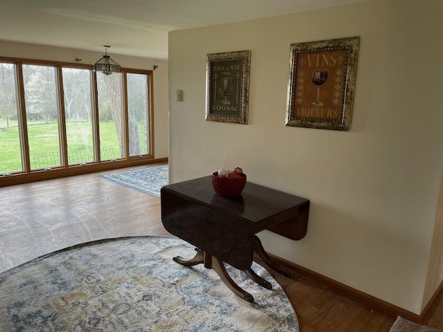 14963 Payne Rd, Marysville, OH 43040 - dining space featuring baseboards and wood finished floors
