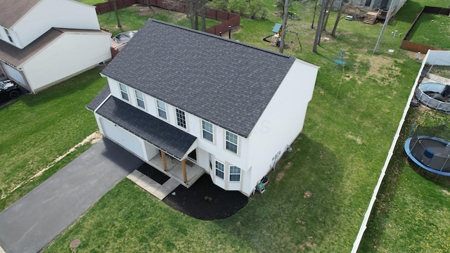 birds eye view of property