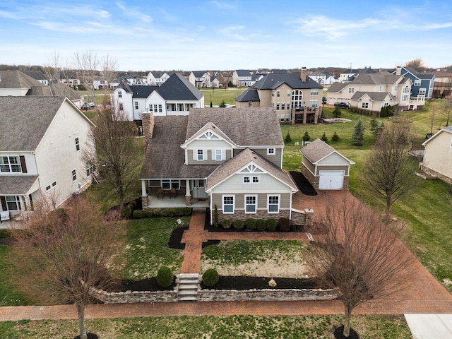 4600 Hirth Hill Rd E, Grove City, OH 43123 - birds eye view of property with a residential view