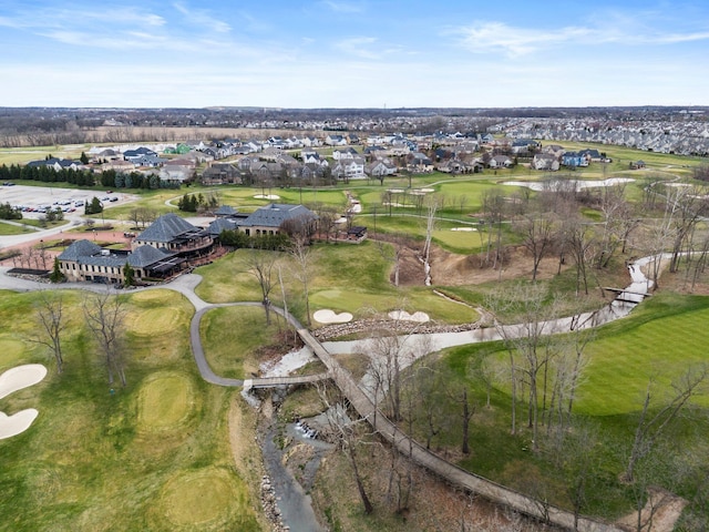 4600 Hirth Hill Rd E, Grove City, OH 43123 - aerial view featuring view of golf course and a residential view