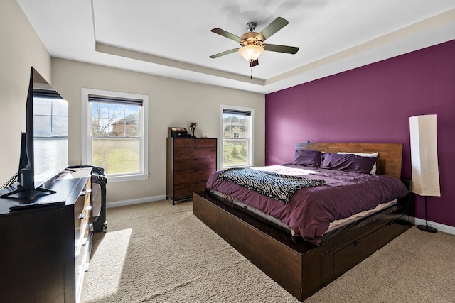 4600 Hirth Hill Rd E, Grove City, OH 43123 - bedroom featuring baseboards, carpet, and a raised ceiling